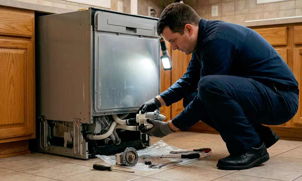 Dishwasher Pump Replacement in Chicopee, MA