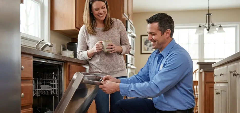 Dishwasher Latch Handle Replacement in Chicopee