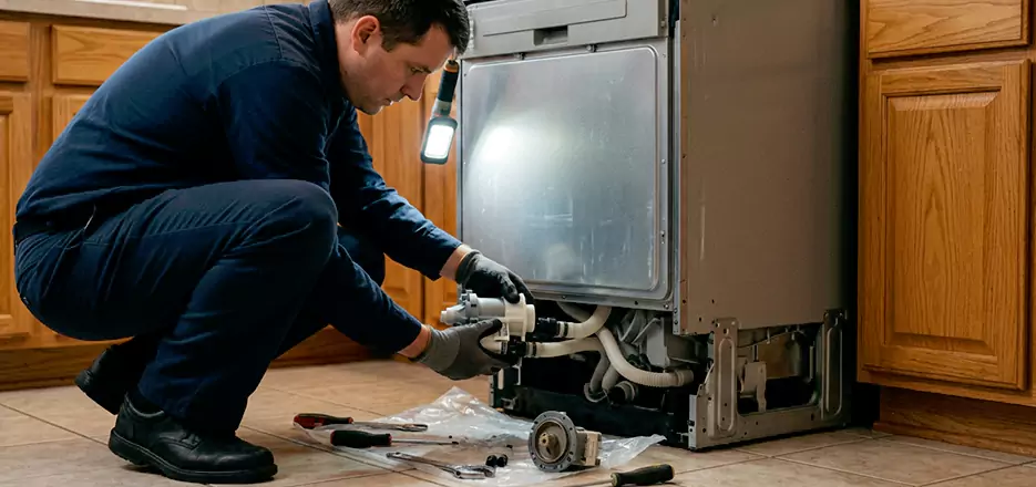 Dishwasher Drain Hose Repair in Chicopee